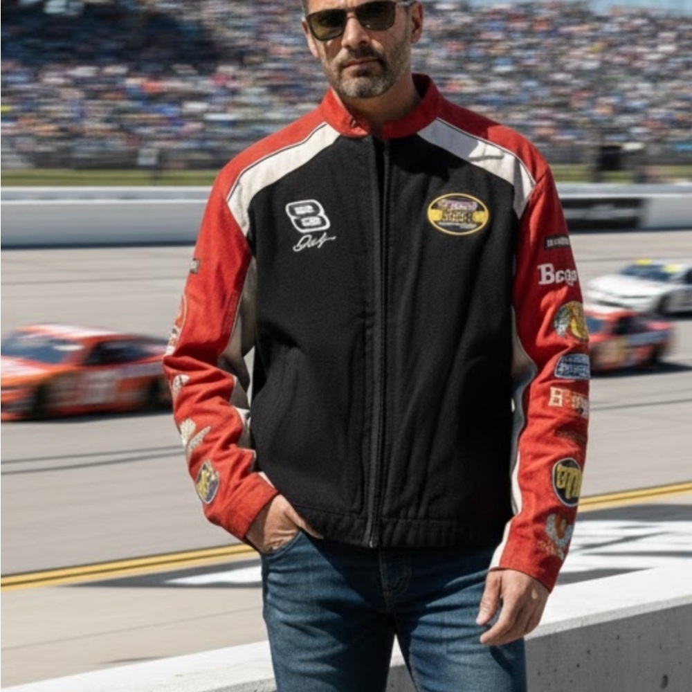 Dale Jr Budweiser suede jacket